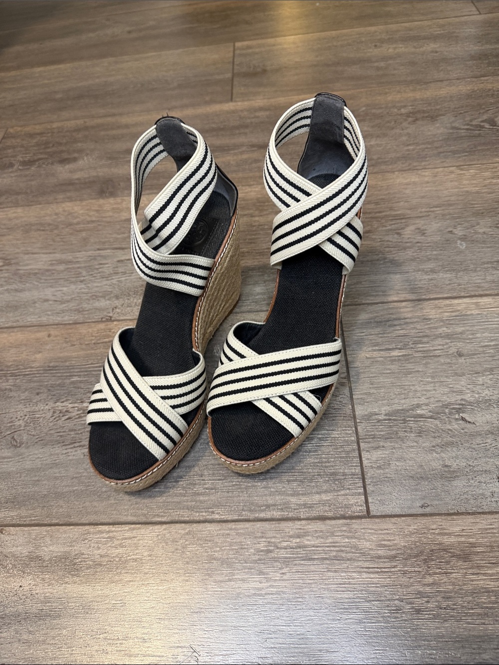 Tory Burch Women's Frieda Espadrille Wedge Sandal 8.5